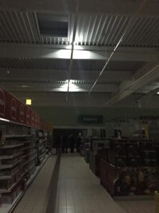 návrh a montáž núdzového osvetlenia v Tesco Žilina